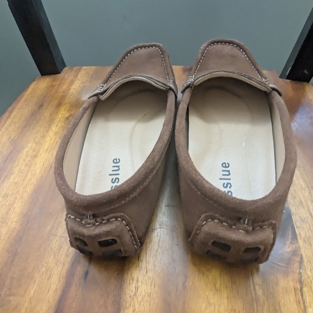 Osslue Moccasin Driving Shoe Leather Suede Brown Size 8.5 - Picture 12 of 16